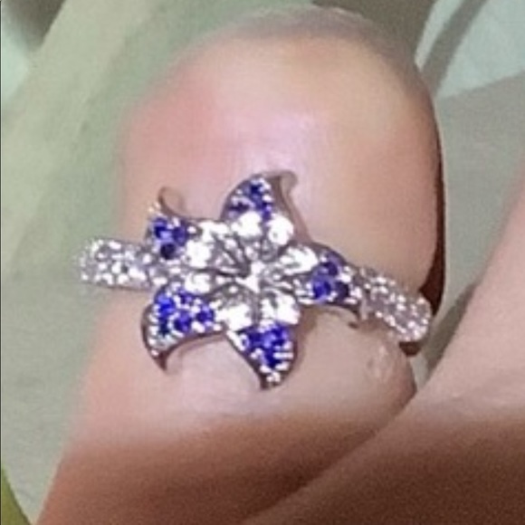 Jewelry - Sapphire Sterling Silver Ring 😱 So Unique